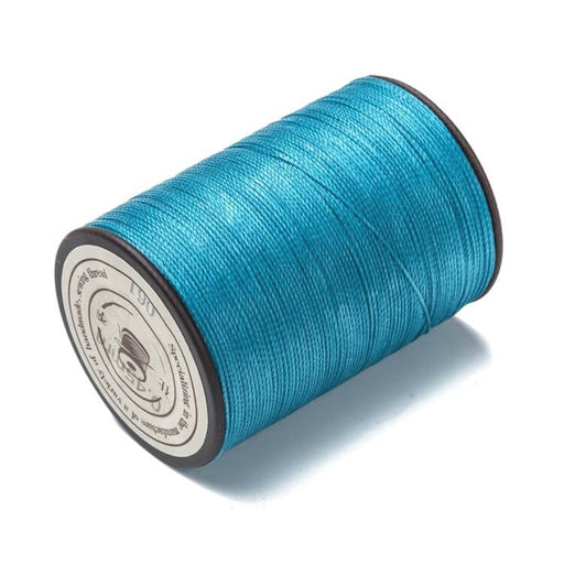 Buy Brazilian twisted waxed polyester cord Duck blue 0.45mm (1 Spool)