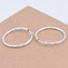 Clip-on Hoop Earrings 30mm Silver Stainless Steel Silver (2)