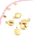 Mini Charms Medal Golden Brass Quality 6mm (5)