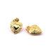 Pendant Heart Retro Style Gold Brass with Ring 12x9mm (1)