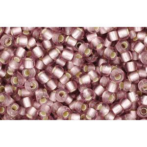 cc26f - Toho beads 11/0 silver lined frosted lt amethyst (10g)