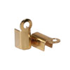 Buy Cord ends fold over metal gold finish 2x5mm (10)