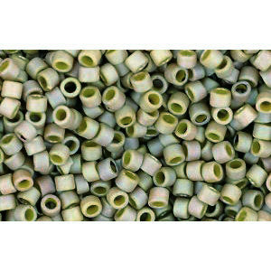 Buy cc1627f - Toho Treasure beads 11/0 opaque rainbow frosted khaki (5g)