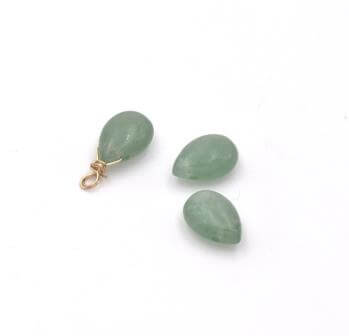 Drop pendant Green Aventurine 10mm-0.8mm (2)