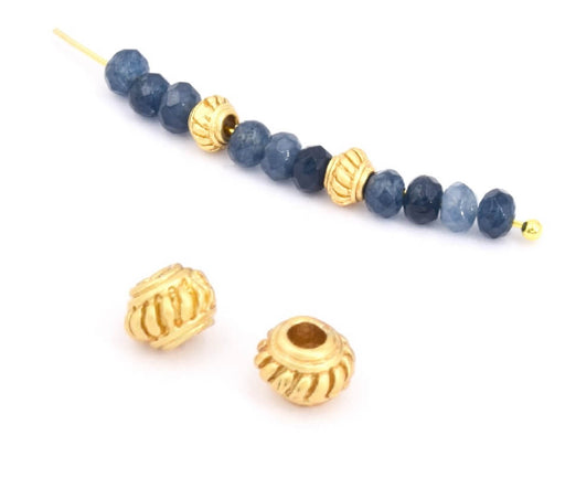 Buy Heishi bead Ethnic brass gold plated quality 5mm (3)