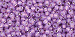 cc2108 - Toho beads 11/0 Silver-Lined Milky Amethyst (10g)