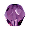 Czech fire-polished beads medium amethyst 6mm (50)